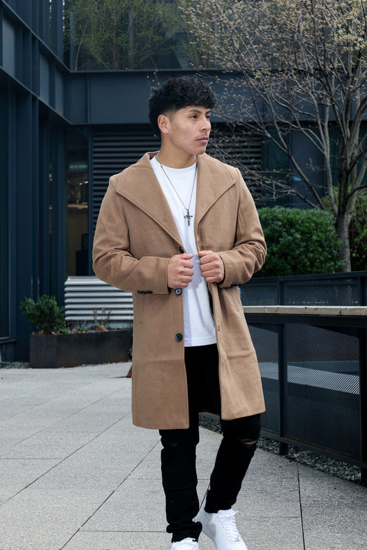 LEGNATTE STRETCH COAT CAMEL